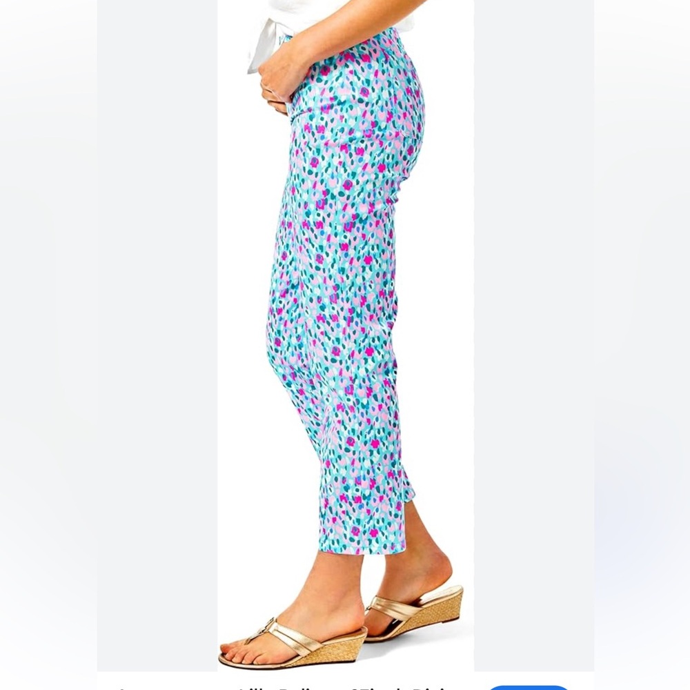 Lilly Pulitzer Multicolor Patterned Cropped Pants… - image 3